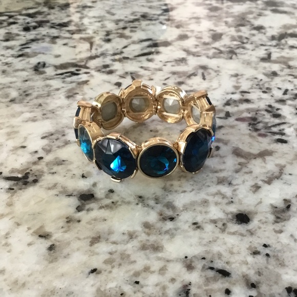 Blue Crystal Bracelet - Picture 2 of 3